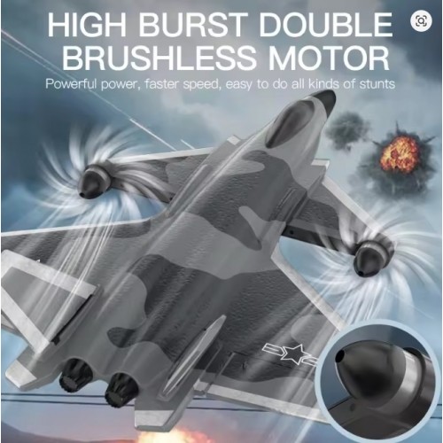 Air Force 盾 J20 KF700 RC Plane 2.4G 6CH Brushless Fighter Jet | One-Key Aerobatics